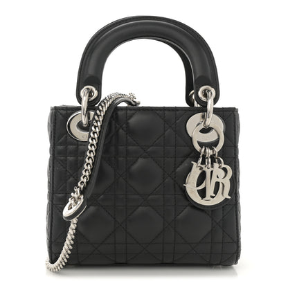 Christian Dior Lambskin Cannage Mini Lady Dior Black 1 of 10