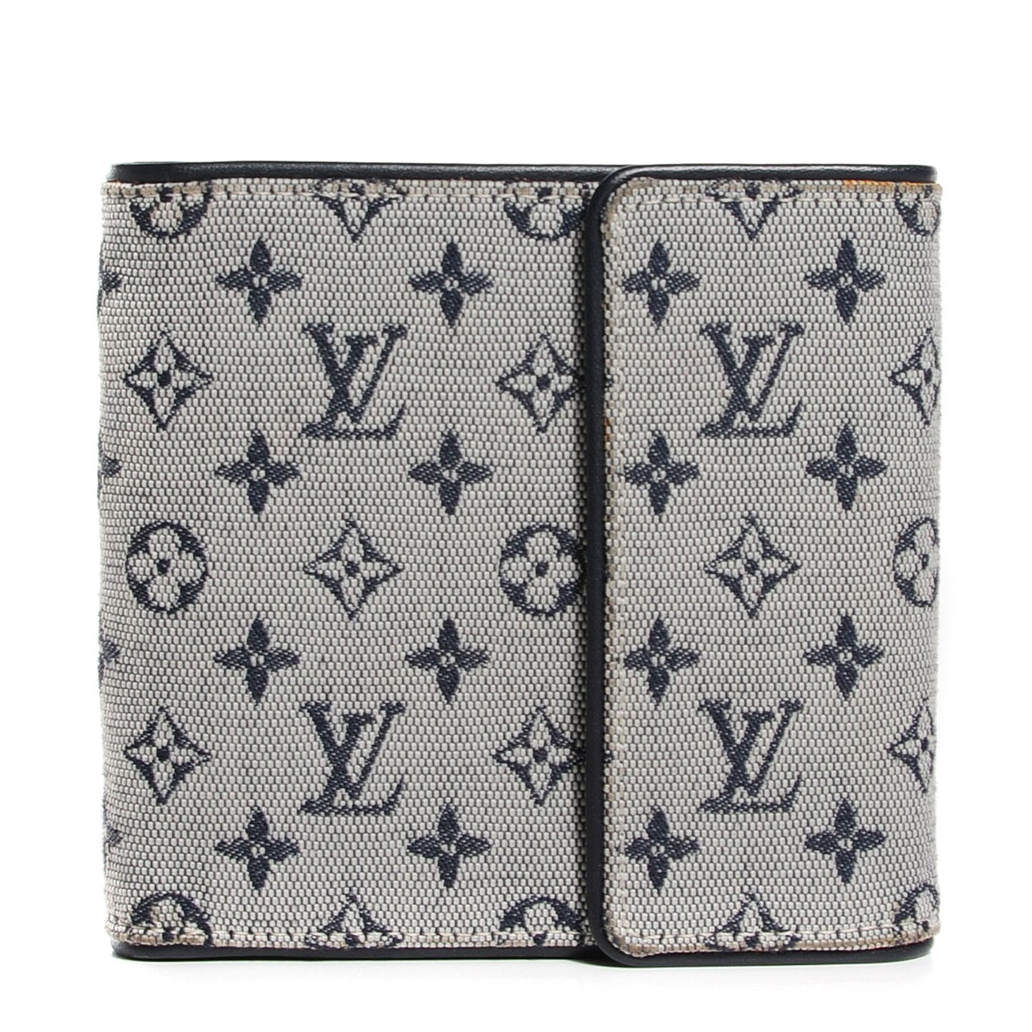 Mini Monogram Compact Wallet Blue