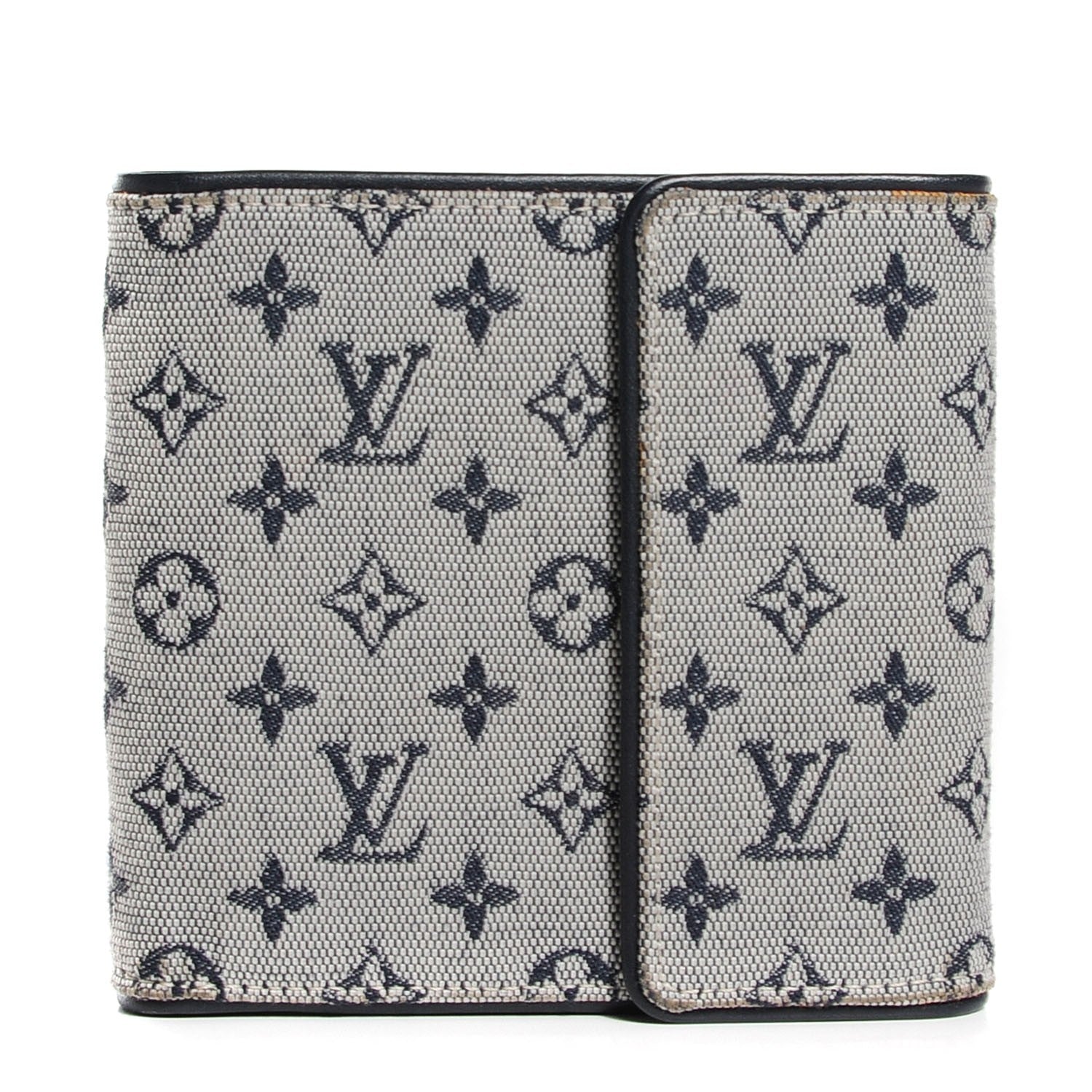 Louis Vuitton Mini Monogram Compact Wallet Blue 1 of 7