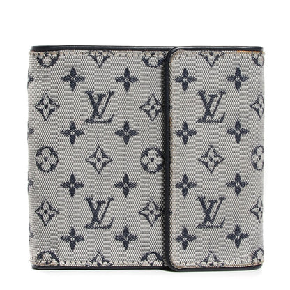 Louis Vuitton Mini Monogram Compact Wallet Blue 1 of 7