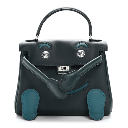 Hermes Swift Quelle Idole Kelly Doll Handbag Vert Cypress Vert Bosphore 1 of 21