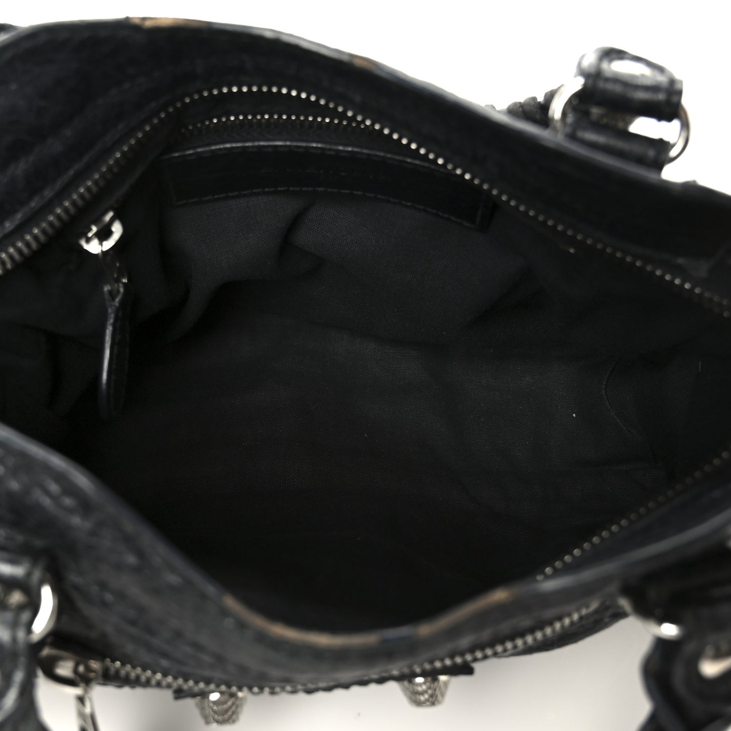Agneau Giant 12 Silver Hardware Mini City Black
