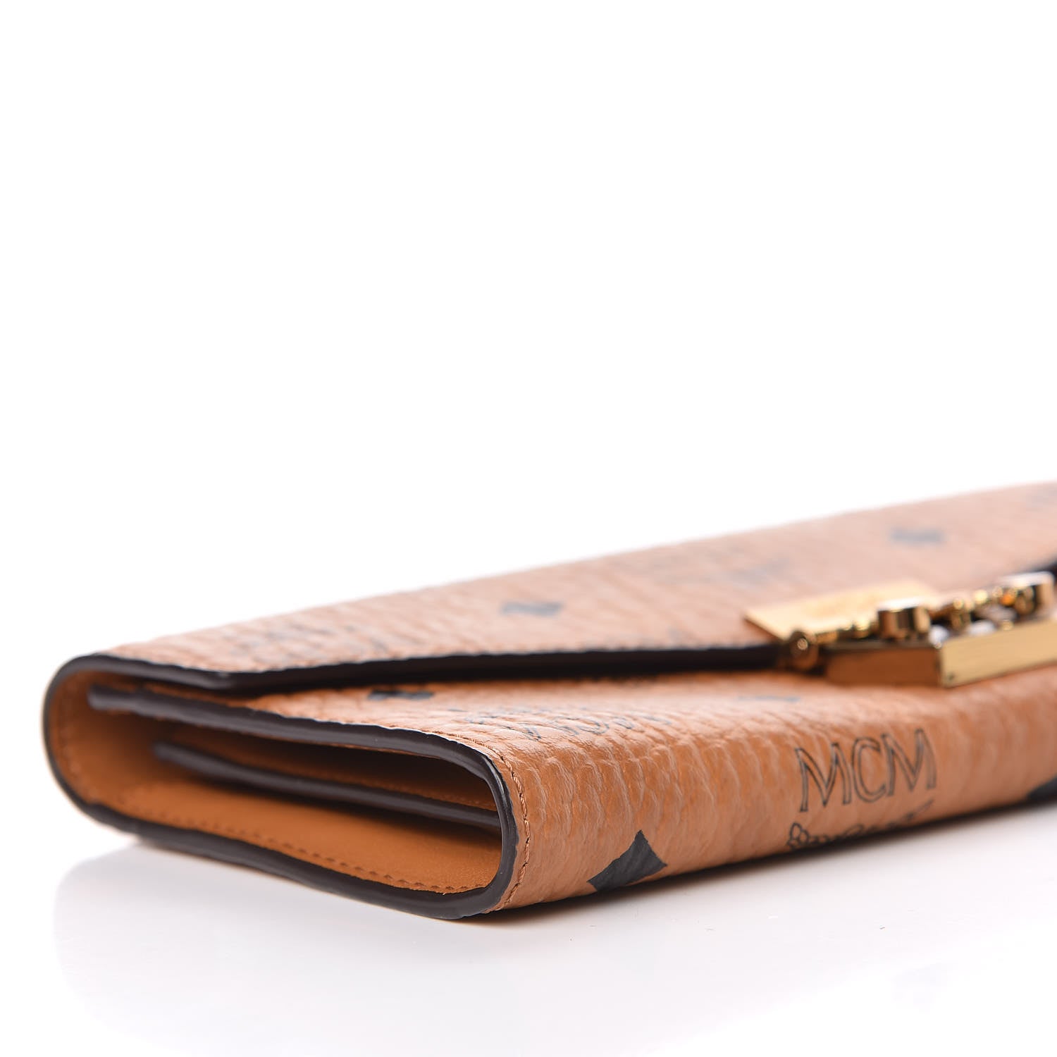 MCM Visetos Large Patricia Wallet On Chain Cognac 8 of 9