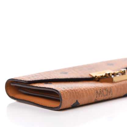 MCM Visetos Large Patricia Wallet On Chain Cognac 8 of 9