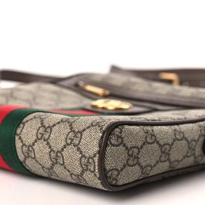 Gucci GG Supreme Monogram Web Small Ophidia Messenger Bag Brown 9 of 10