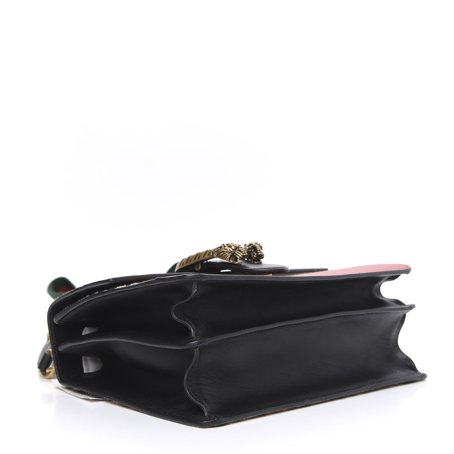 Gucci Calf Hair Calfskin Bamboo Web Leopard Print Medium Dionysus Top Handle Bag Natural Blue Agata Hibiscus Red 5 of 13