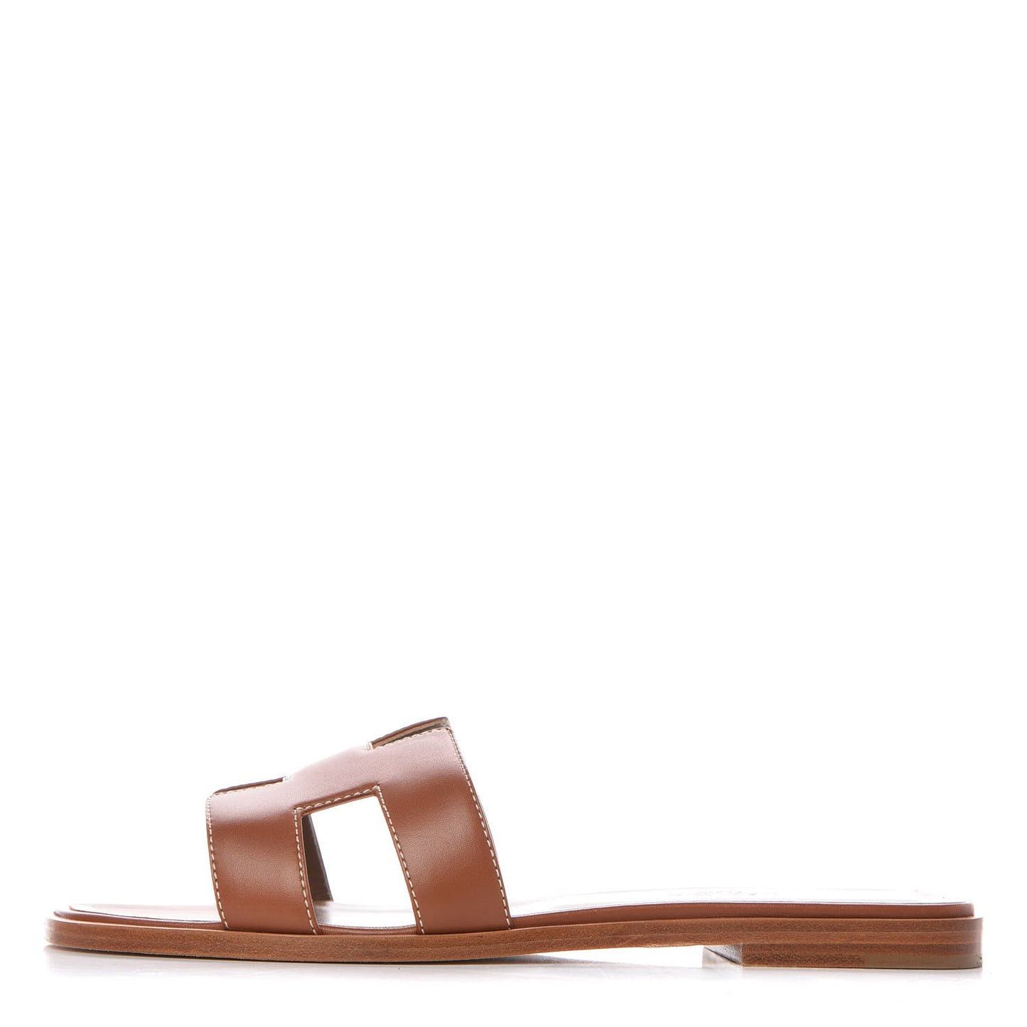 Box Calfskin Oran Sandals 37.5 Gold