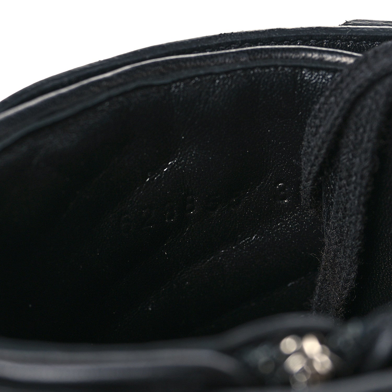 Gucci Nappa Frances GG Matelasse Platform Combat Boots 38 Black 8 of 9