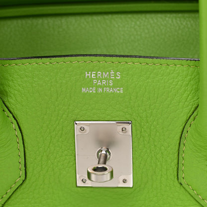 Hermes Togo Birkin 35 Vert Cru 6 of 11