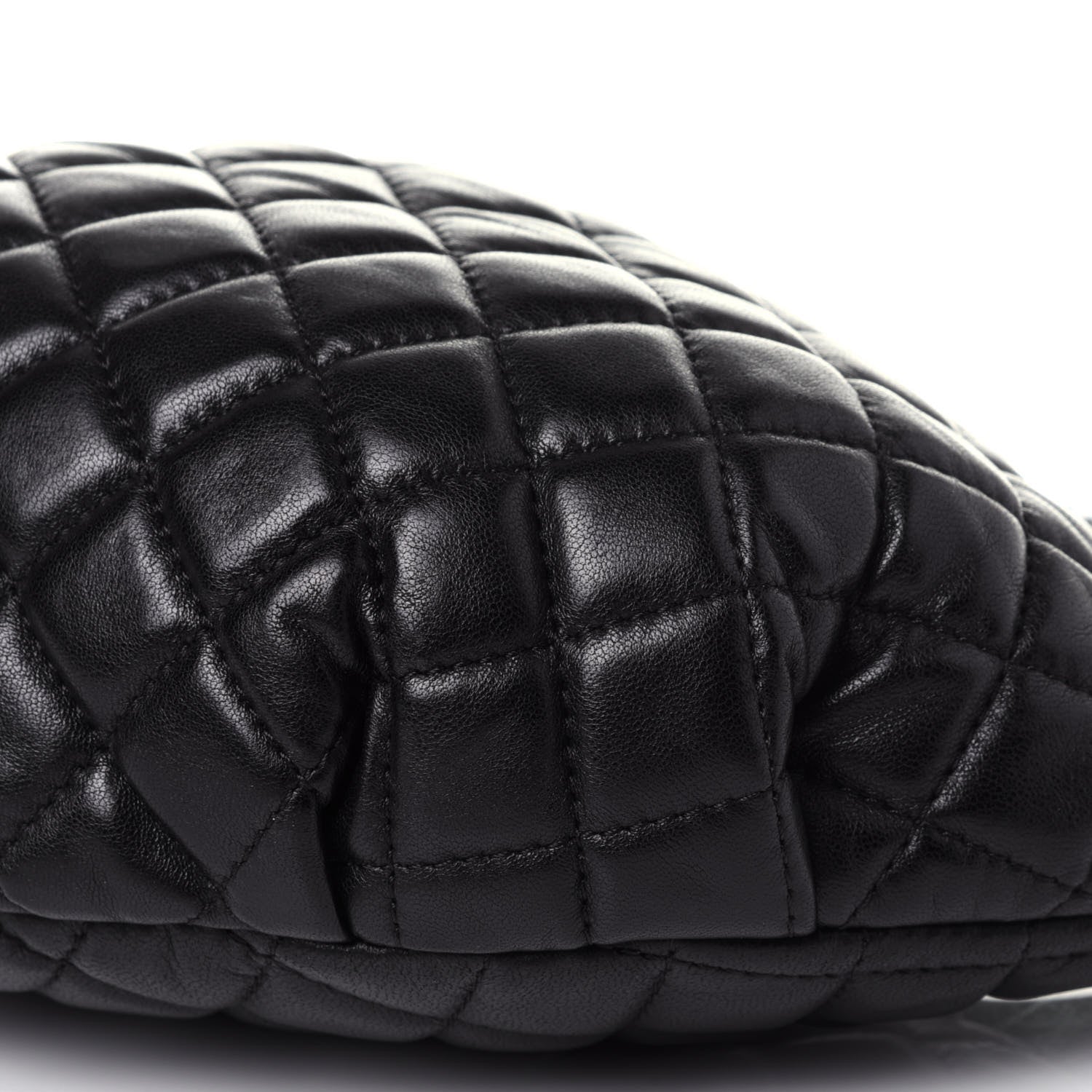 Chanel Lambskin Quilted Banane Waist Bag Fanny Pack Black 9 of 11