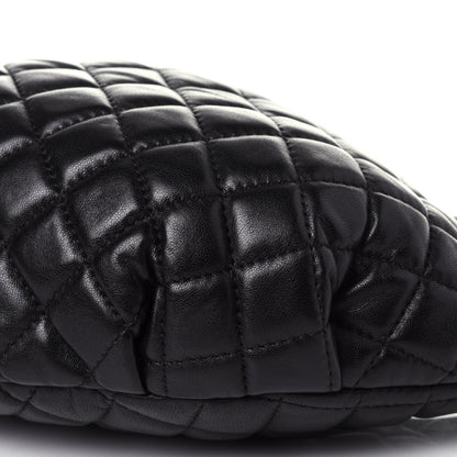 Chanel Lambskin Quilted Banane Waist Bag Fanny Pack Black 9 of 11