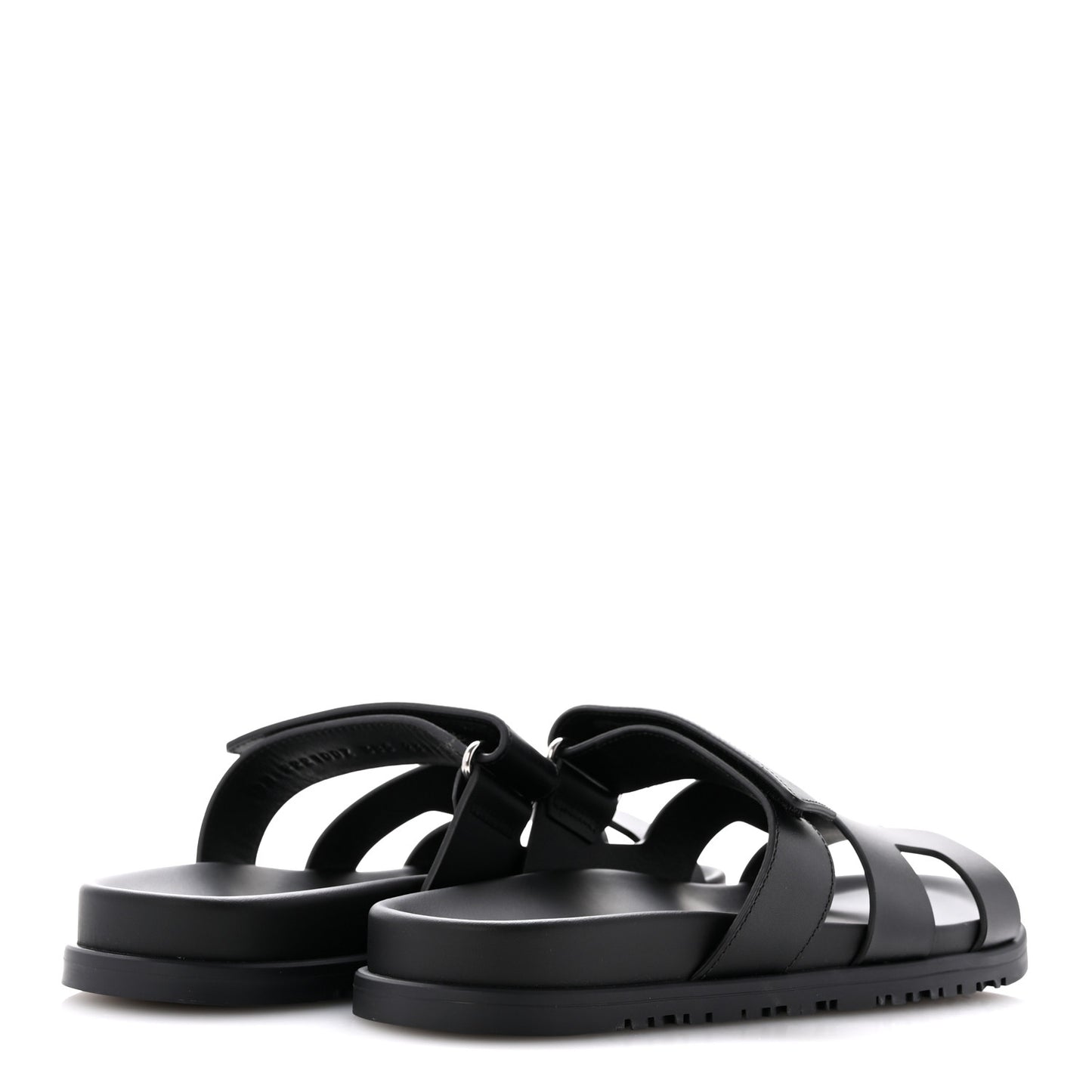 Calfskin Womens Chypre Sandals 38.5 Black