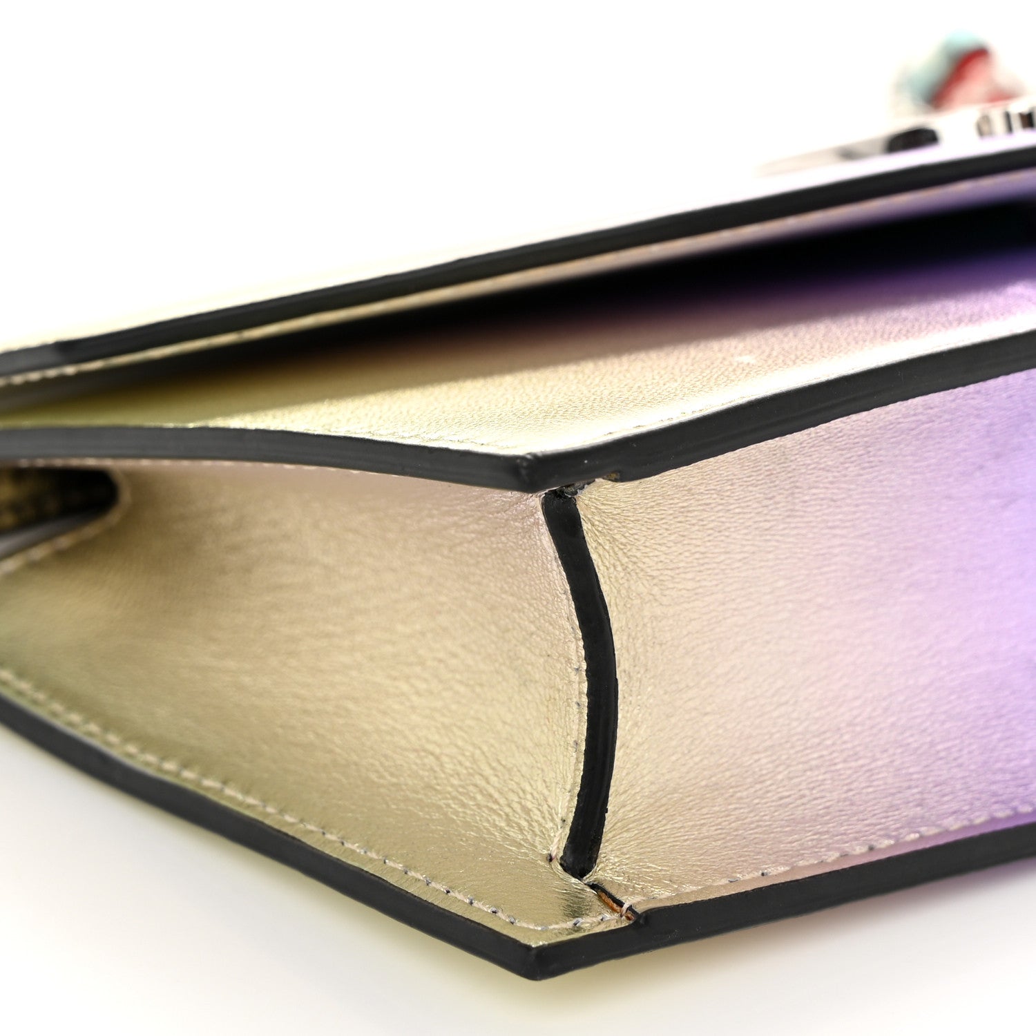 Christian Louboutin Metallic Nappa Loubi54 Crossbody Clutch Multicolor Silver 8 of 11