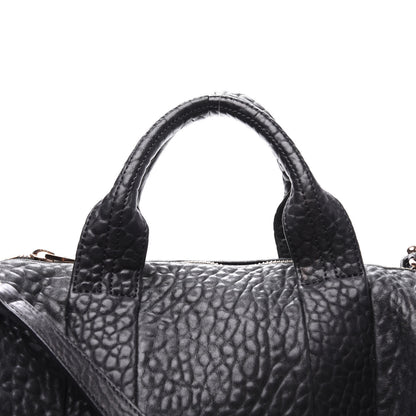 Alexander Wang Pebbled Lambskin Rocco Black Rose Gold Hardware 10 of 10