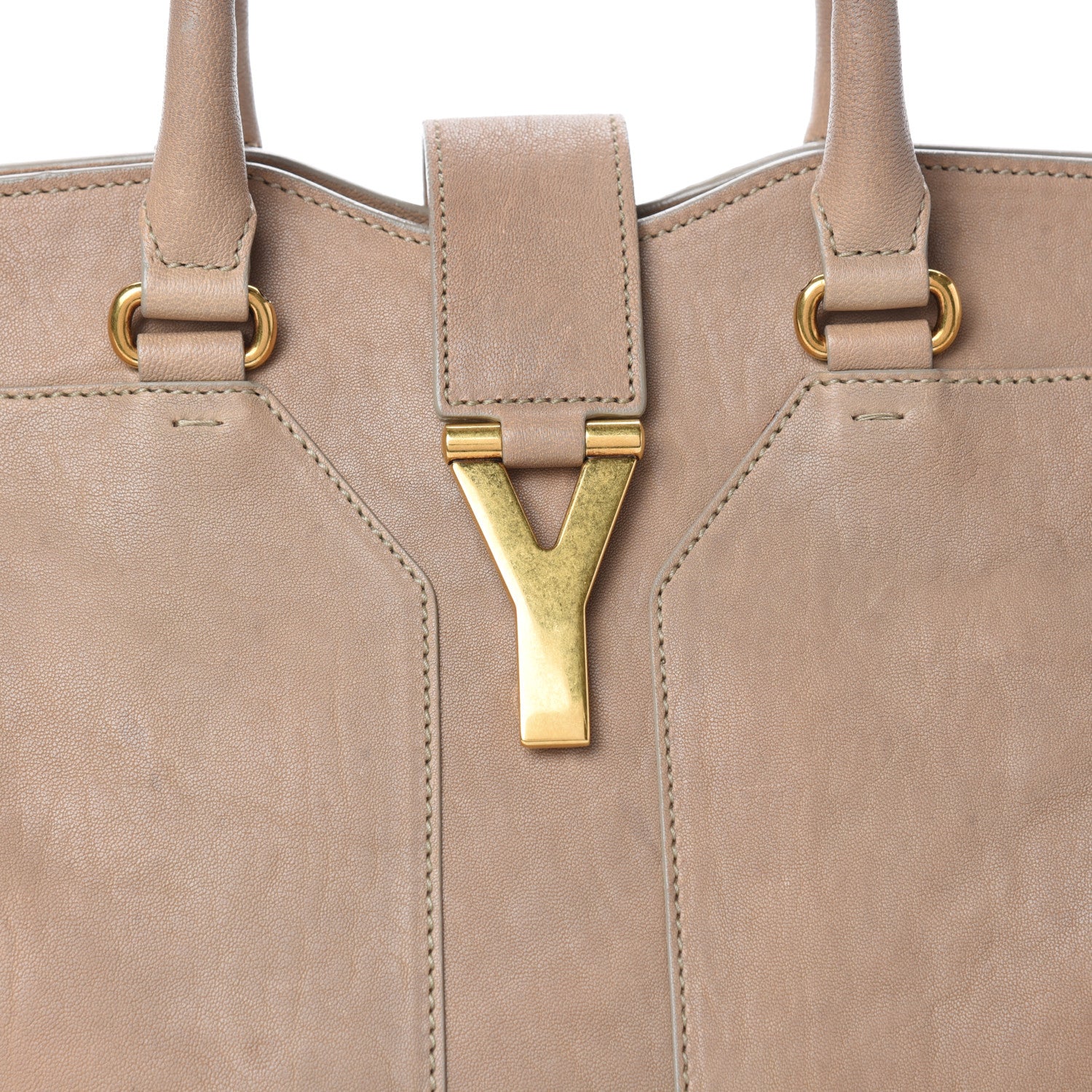 Saint Laurent Sheepskin Medium Cabas ChYc Beige 7 of 15