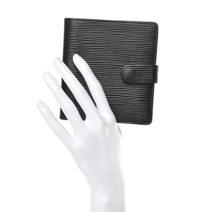 Louis Vuitton Epi Porte-Billets Compact Wallet Black 2 of 11