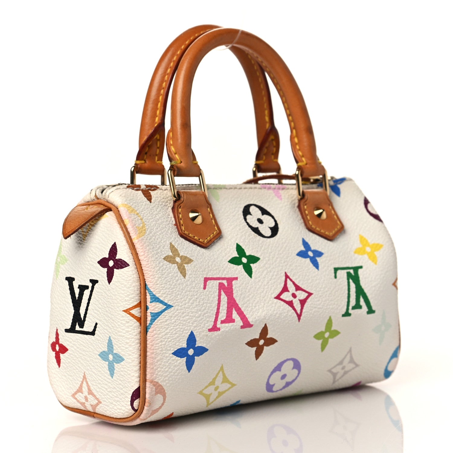 Louis Vuitton Monogram Multicolor Mini Sac HL Speedy White 3 of 13