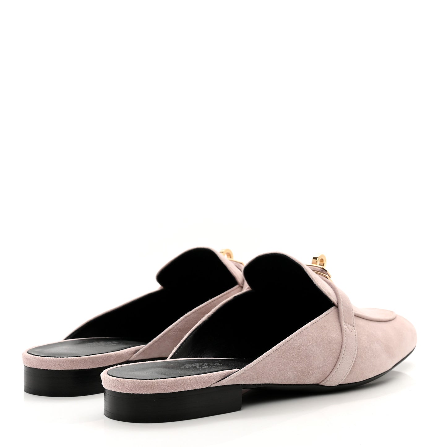 Suede Goatskin Oz Mules 39.5 Rose Porcelaine