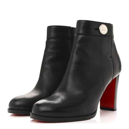 Christian Louboutin Calfskin Janis 85 Booties 38.5 Black 4 of 10