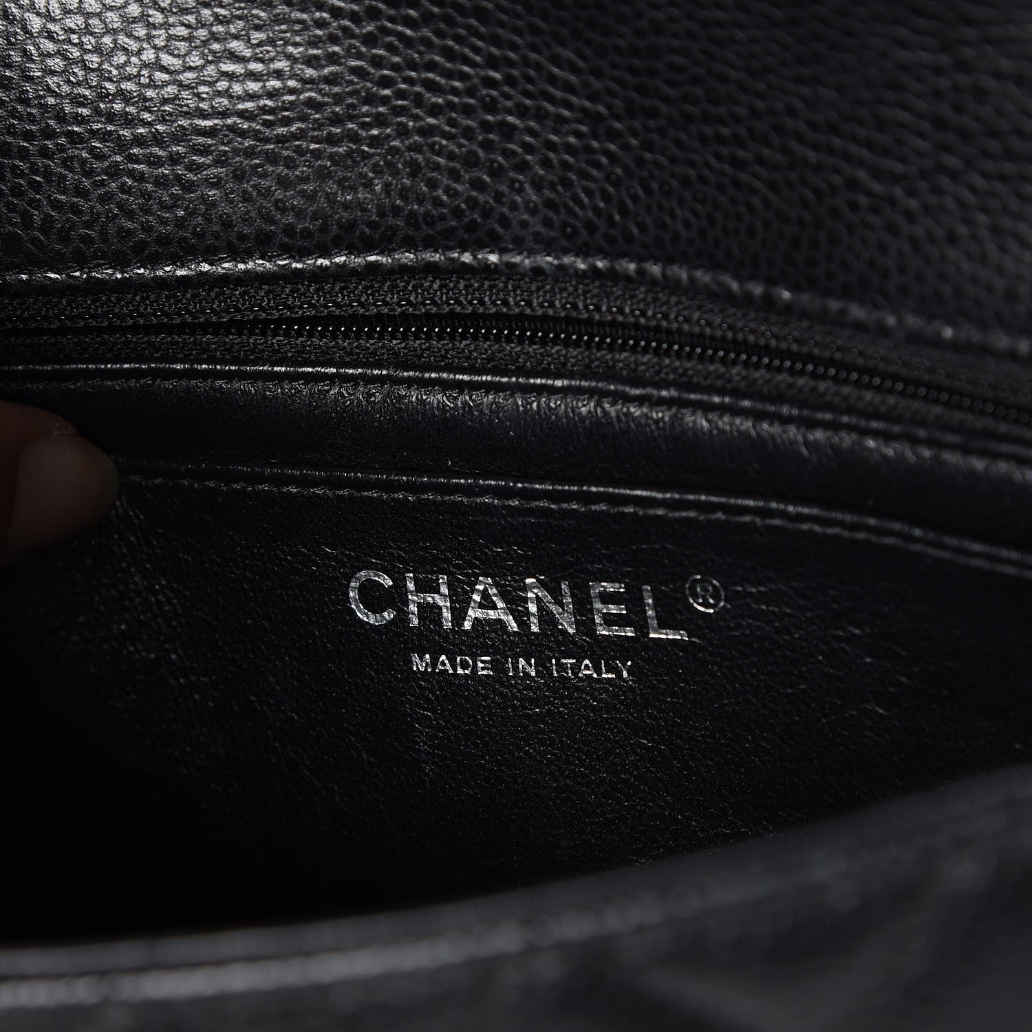 Chanel Caviar Quilted Mini Rectangular Flap Black 6 of 8