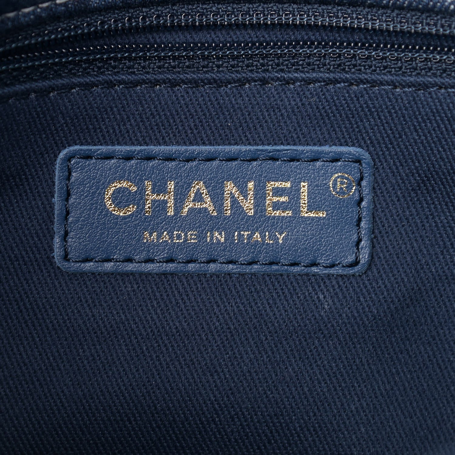 Chanel Denim Quilted Medium Denim Trip Single Flap Blue 6 of 9