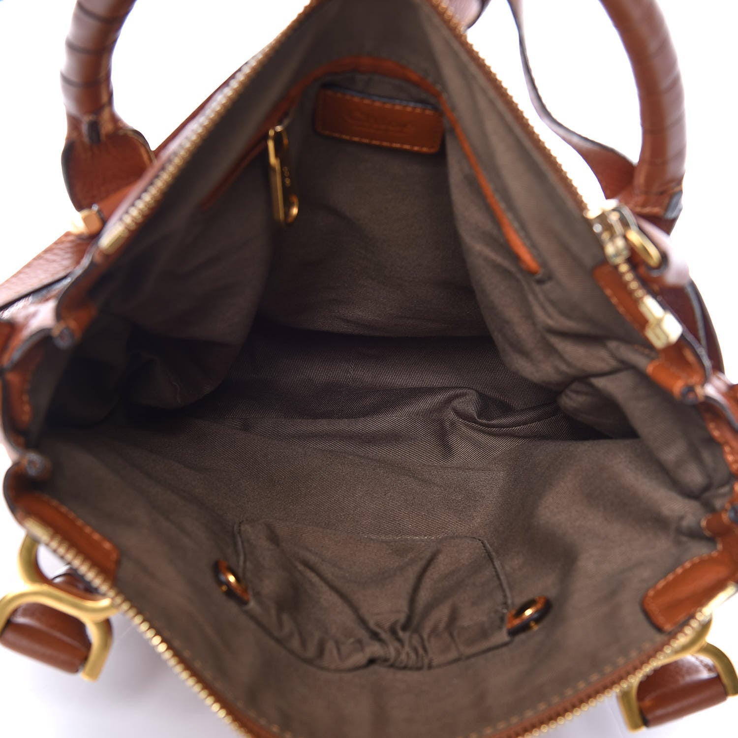 Chloe Calfskin Medium Marcie Satchel Tan 5 of 10