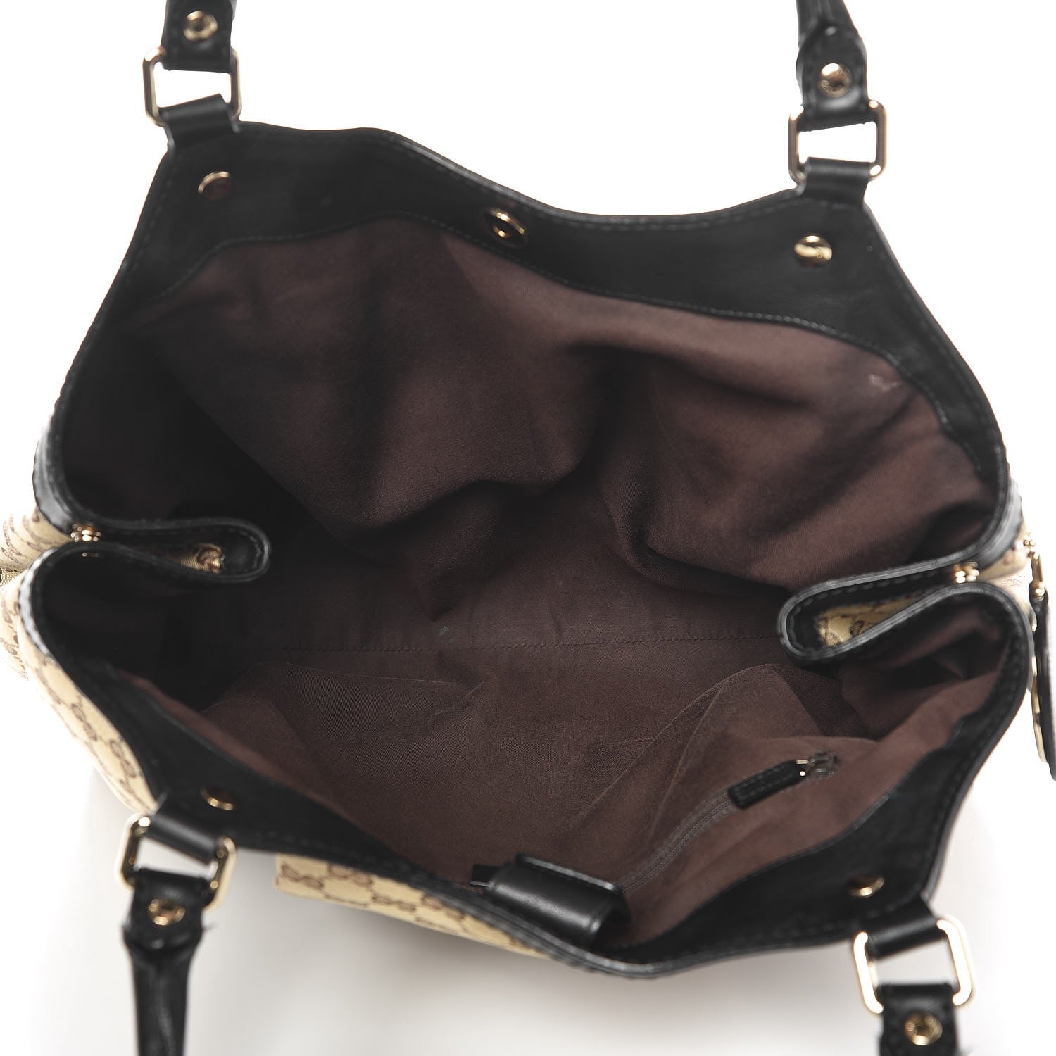 Gucci Monogram Large Sukey Tote Beige Ebony Black 7 of 30