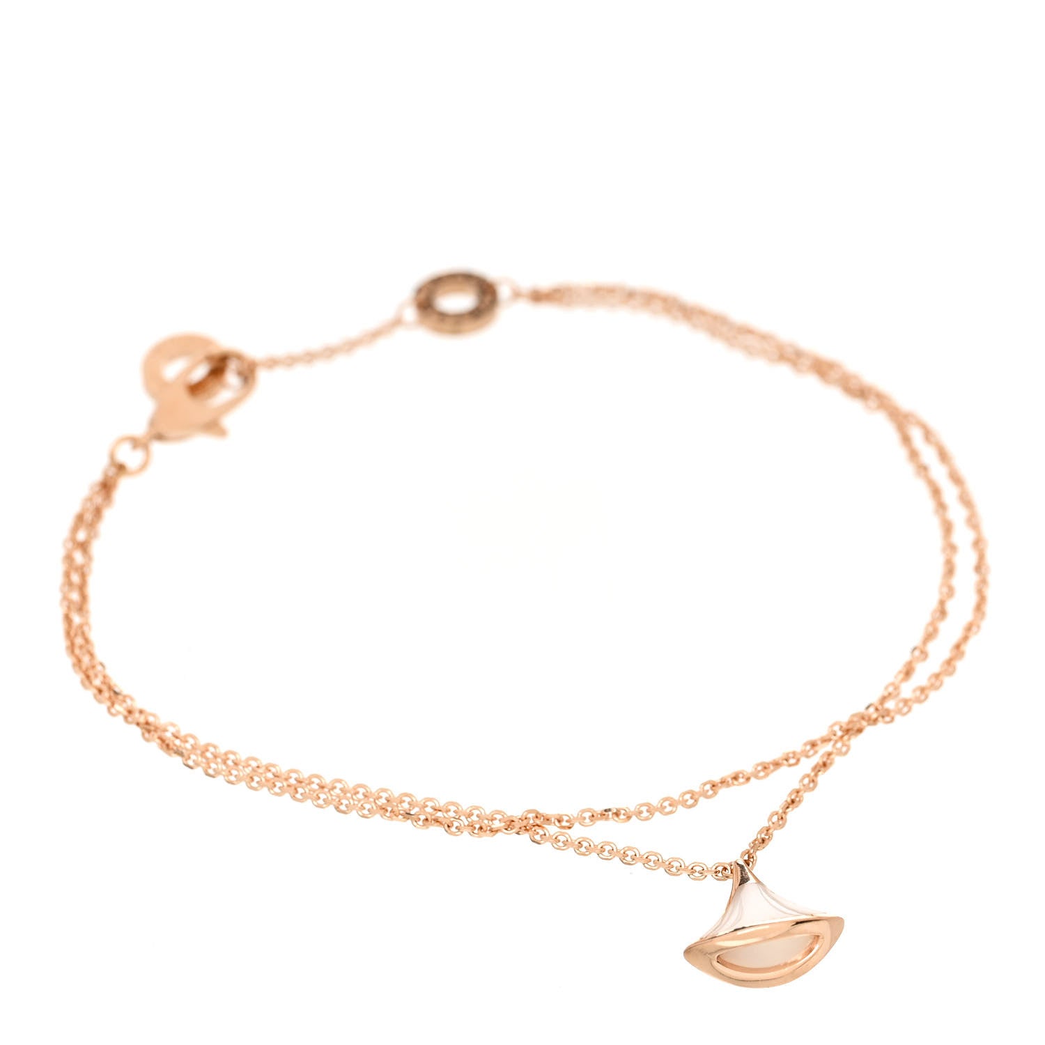 Bulgari 18K Rose Gold Mother of Pearl Divas' Dream Bracelet SM 1 of 4