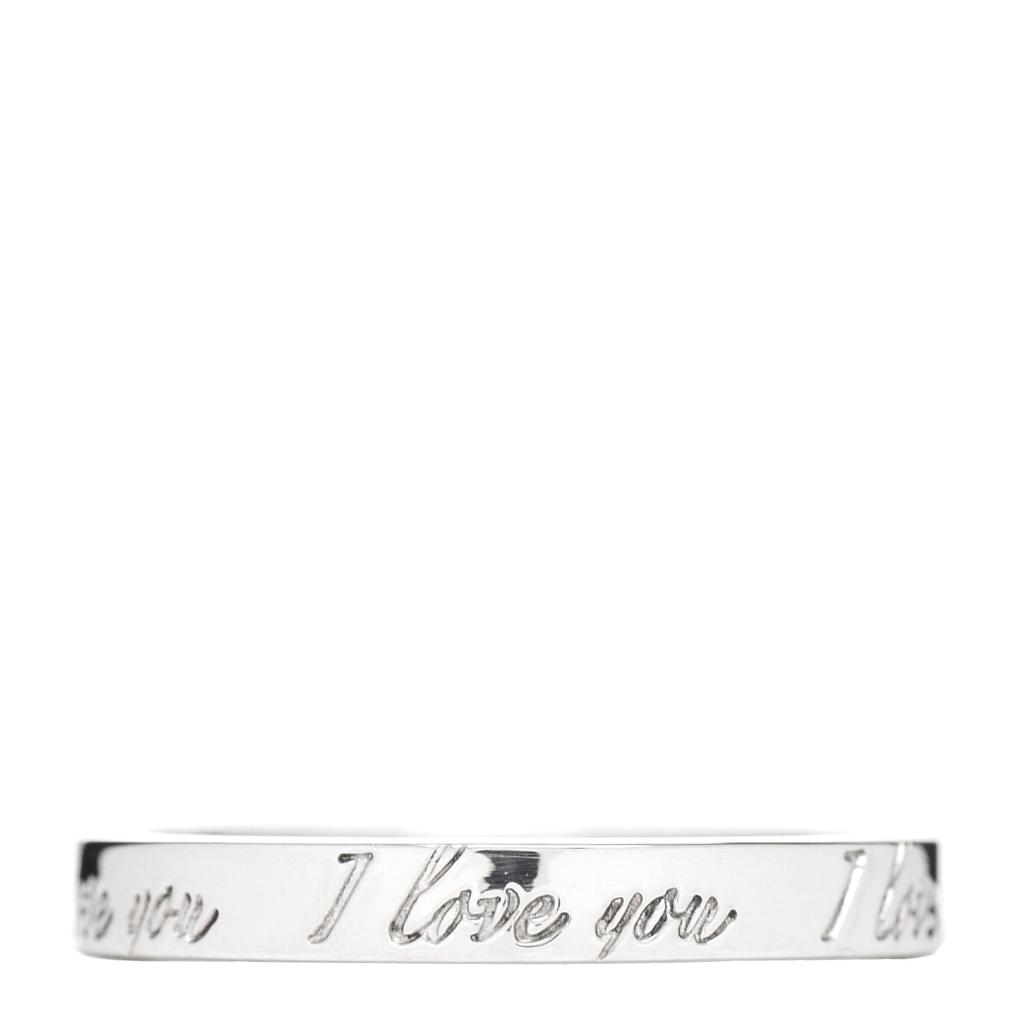 Sterling Silver I Love You Band Ring 53 6.25