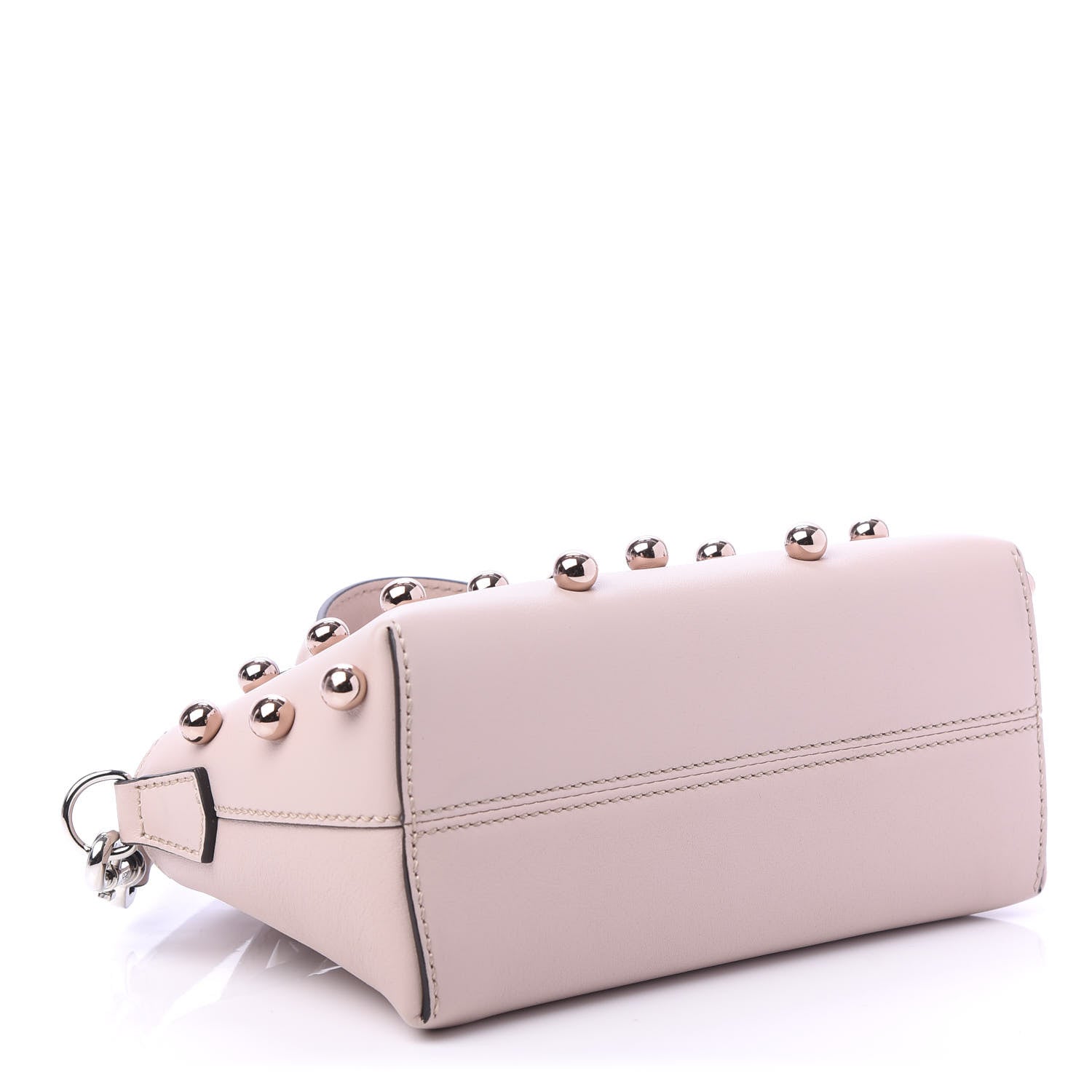 Fendi Vitello Dolce Pearl Mini By The Way Boston Bag Soap 4 of 10