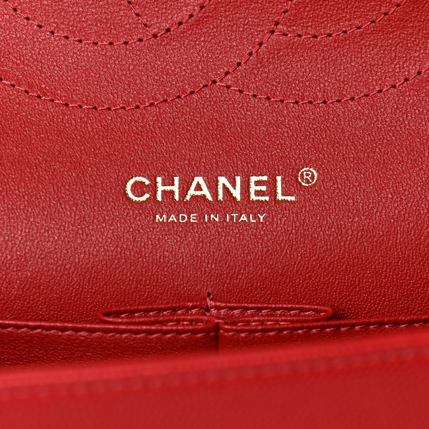 Caviar Quilted Jumbo Double Flap Red