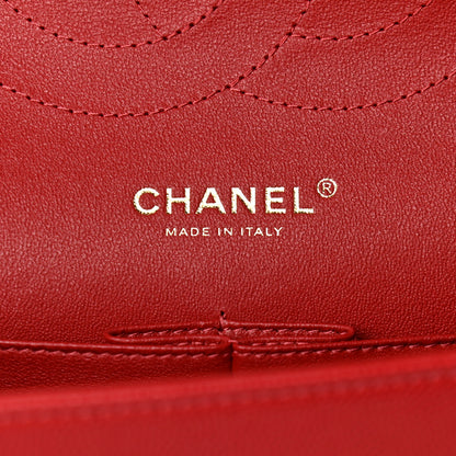 Chanel Caviar Quilted Jumbo Double Flap Red 6 of 9