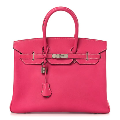Hermes Epsom Candy Birkin 35 Rose Tyrien Tosca 1 of 13