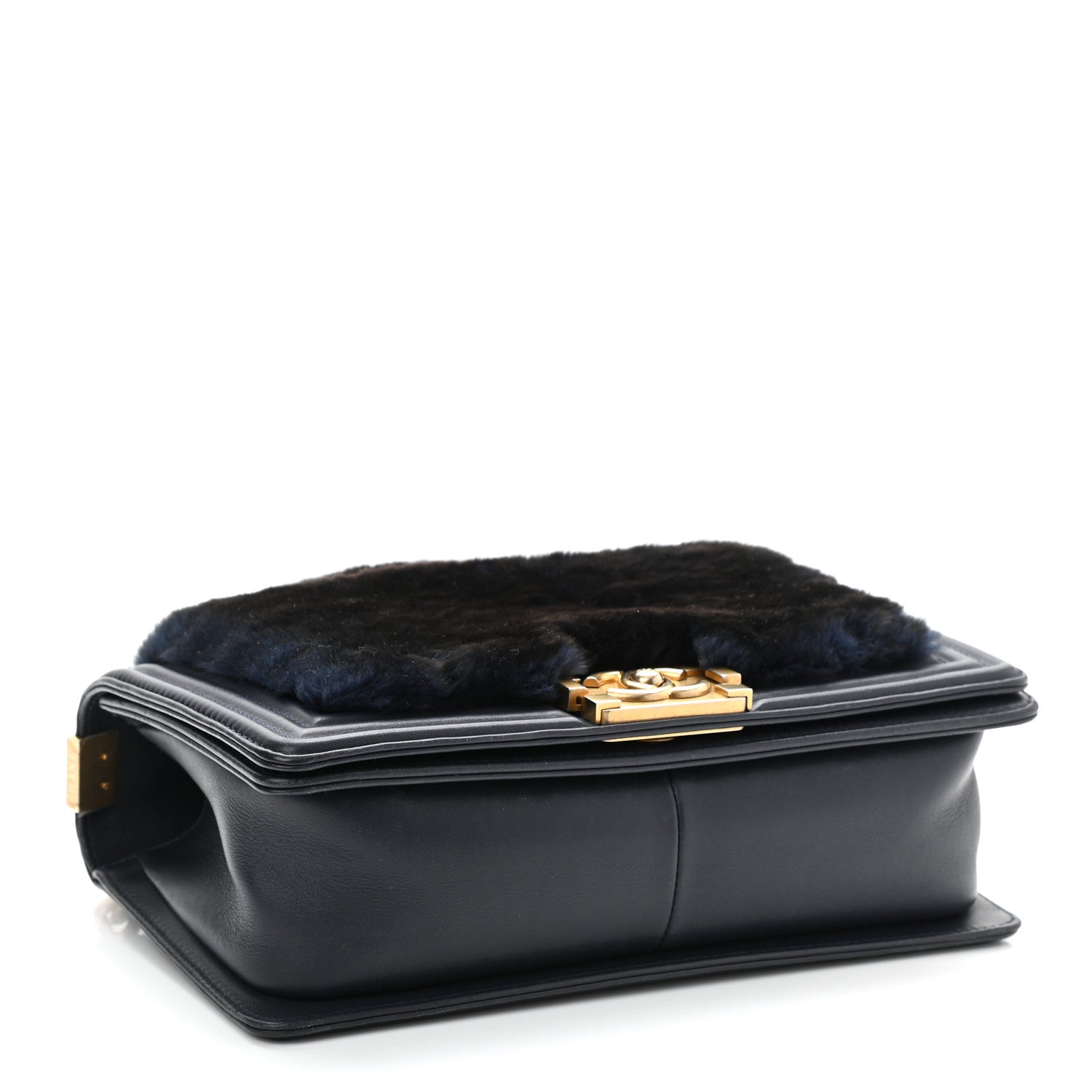 Chanel Orylag Medium Boy Top Handle Flap Navy 4 of 10