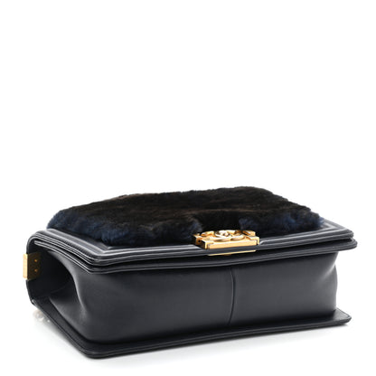 Chanel Orylag Medium Boy Top Handle Flap Navy 4 of 10