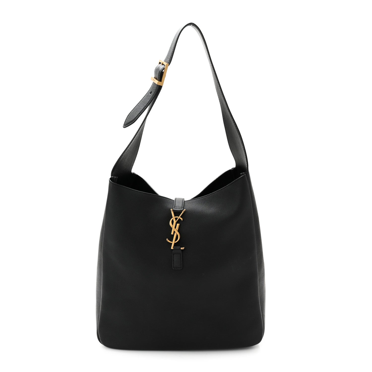 Saint Laurent Smooth Calfskin Large Le 5 A 7 Soft Hobo Black 1 of 12