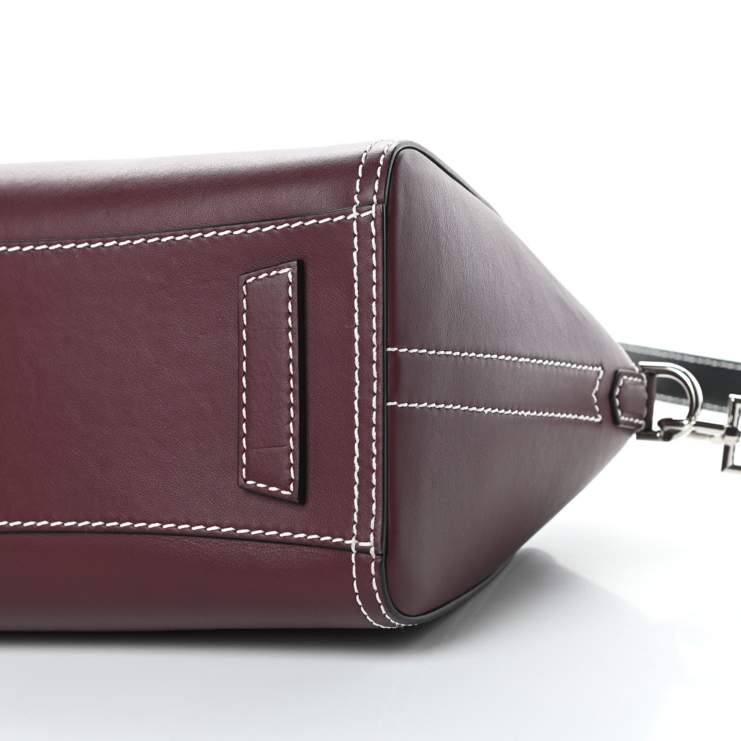 Givenchy Calfskin Small Bi-Color Topstitch Antigona Oxblood Black 10 of 10