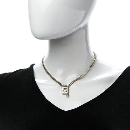 Chanel Resin Crystal CC No 5 Perfume Bottle Necklace 2 of 7