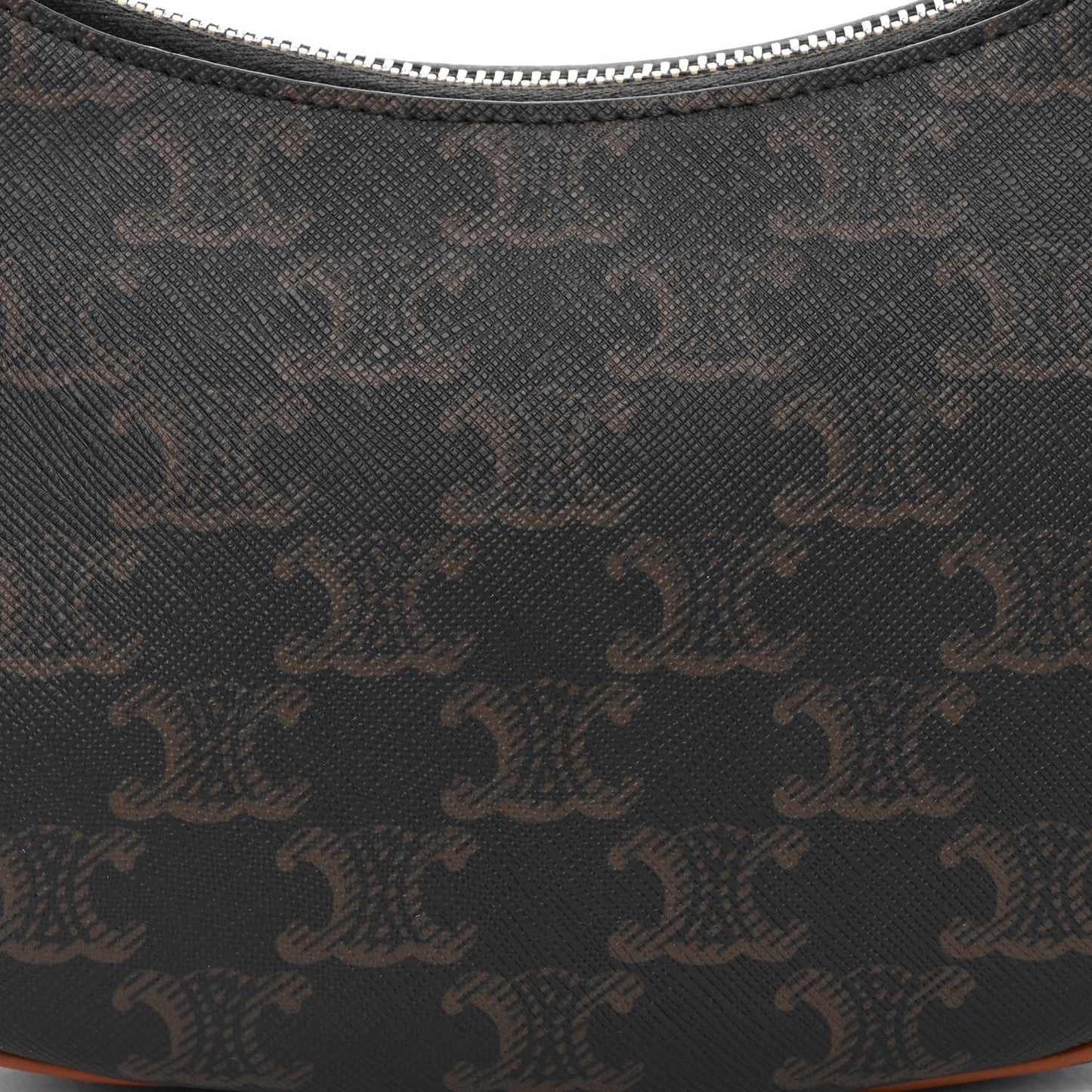 Triomphe Canvas Calfskin Ava Shoulder Bag Tan