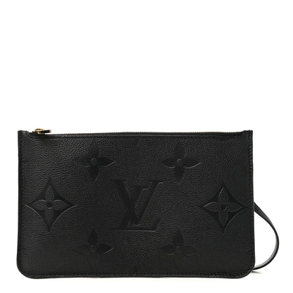 Louis Vuitton Empreinte Monogram Giant Neverfull MM Pochette Black 1 of 7