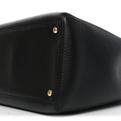 Chanel Calfskin Cerf Executive Shopper Tote Black 10 of 10