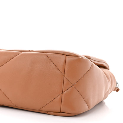 Chanel Lambskin Quilted Medium Chanel 19 Flap Brown 10 of 11