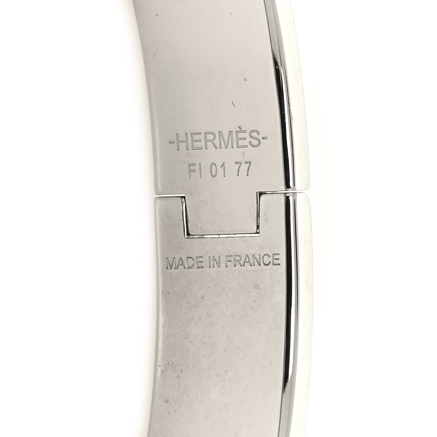 Hermes Matte Enamel Narrow Clic Clac HH Bracelet PM Etain 5 of 5
