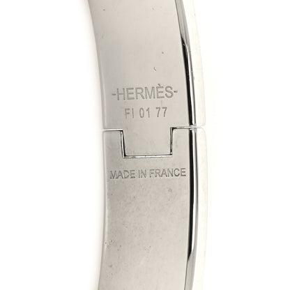Hermes Matte Enamel Narrow Clic Clac HH Bracelet PM Etain 5 of 5