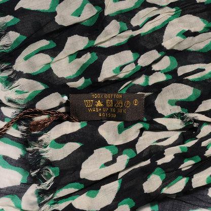 Louis Vuitton Cotton Leopard Pareo Blue Infini 7 of 7