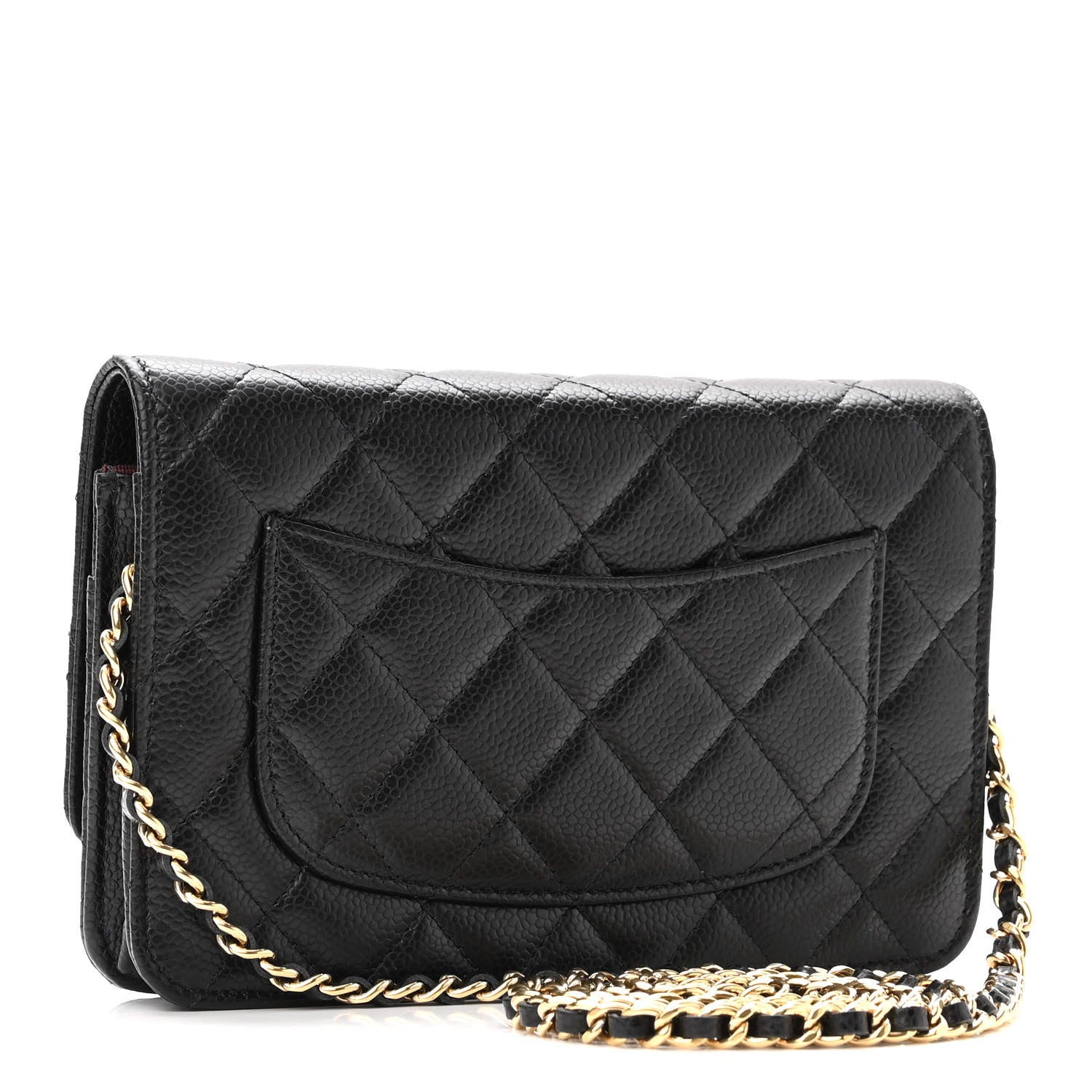 Chanel Caviar Quilted Wallet On Chain WOC Black 3 of 12