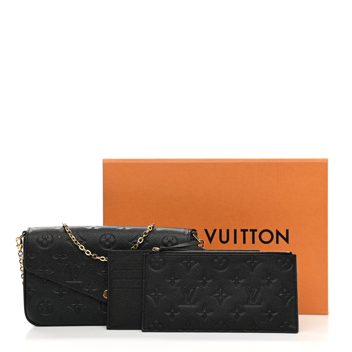 Empreinte Pochette Felicie Chain Wallet Black