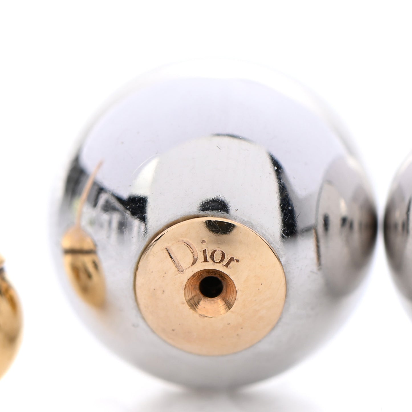 Crystal Mise En Dior Tribal Earrings Gold Silver