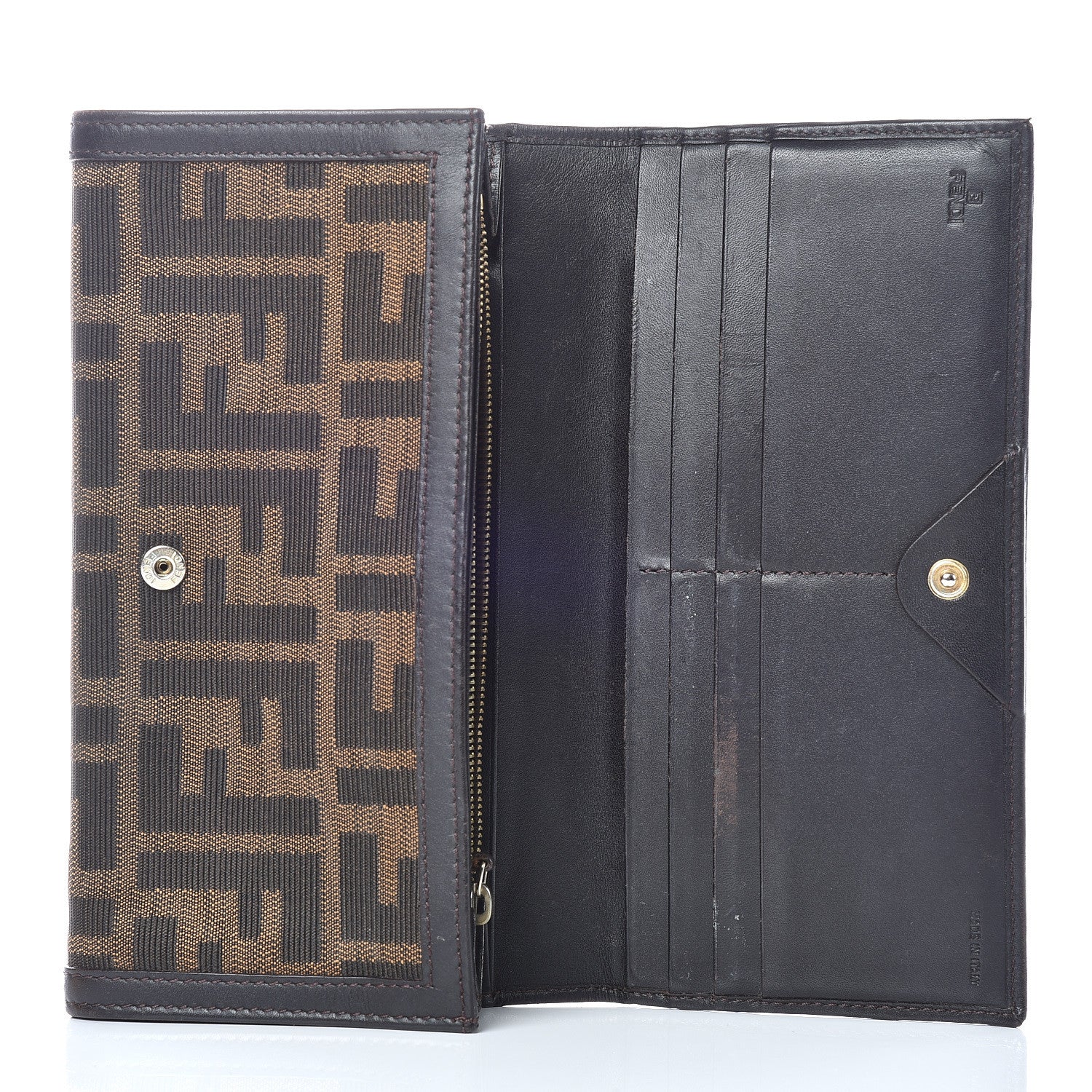 Fendi Zucca Continental Wallet Tobacco 5 of 17
