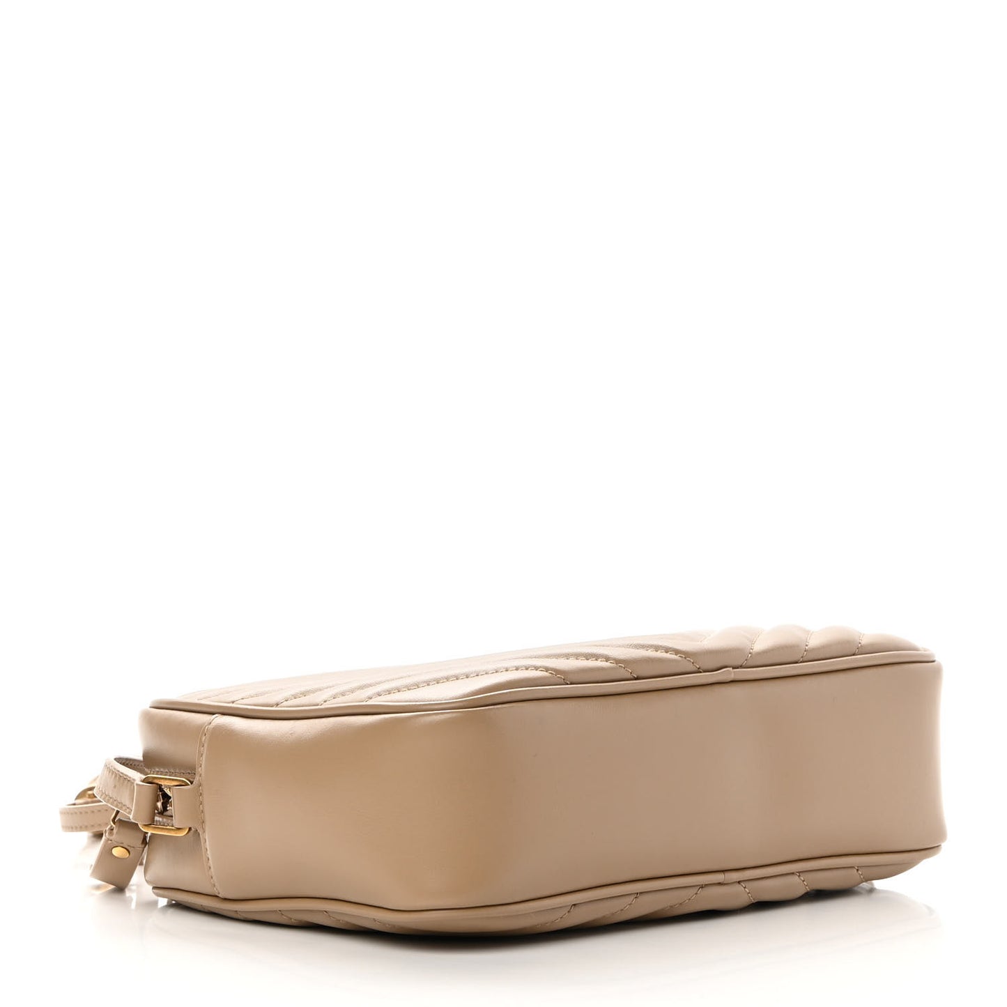 Calfskin Matelasse Monogram Lou Camera Bag Dark Beige